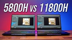 AMD Ryzen 7 5800H vs Intel i7-11800H - Best 8 Core Laptop CPU?