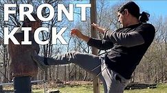 Learn How To Front Kick With Silat Martial Arts Kicking Techniques!