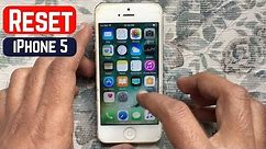How to Reset iPhone 5 To Factory Default