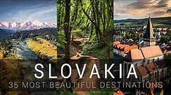 SLOVAKIA - 35 most beautiful destinations | Cinematic video