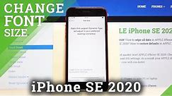 How to Change Font Size on iPhone SE 2020 – Personalize Font