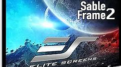 Elite Screens Sable Frame 2 Series, 200-inch Diagonal 16:9 projector screen, Active 3D 4K Ultra HD Ready Fixed Frame Home Theater Projection Projector Screen, ER200WH2