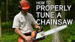 How To Tune A Chainsaw | Adjusting The Carburetor