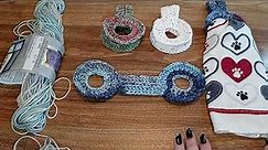 Crocheted Towel Rings - No Buttons (#2)
