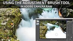 Adobe camera raw adjustment brush tool tutorial