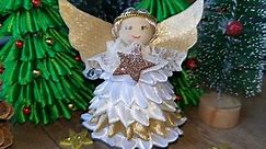 DIY christmas angel/ Make an angel from ribbon/ Preparing for Christmas/ Handmade/ Kanzashi
