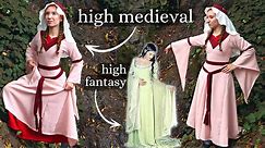 I made the historically "accurate" medieval dress that's now every high fantasy costume