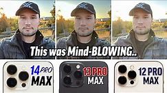 iPhone 14 Pro Max vs 13 & 12 Pro Max - Ultimate Camera Comparison