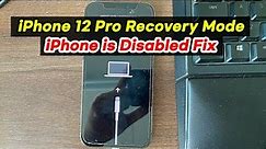 iPhone12 Pro Recovery Mode (How to reset iPhone 12 Pro without passcode or iPhone is Disabled)