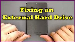Fixing a Toshiba External Hard Drive for Data Recovery