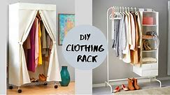 Aesthetic Clothing Rack | Mobile Travel Cupboard | Out of PVC Pipes!