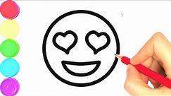 How to draw a emoji drawing easy || Step by step emoji drawing for beginners in easy way