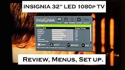 INSIGNIA 32 1080p 60Hz LED HD TV : Review of Menus & Settings
