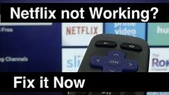 Netflix not working on Roku - Fix it Now