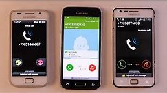 Samsung Galaxy S5 mini vs Samsung Galaxy S 2 vs Samsung Galaxy S Plus incoming call