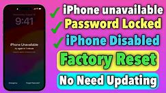 Forgot Passcode iPhone 6 to X Factory Reset without Updating iOS firmware