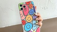 Cute Funny Colorful Smile Face Cases for iphone 12 pro max