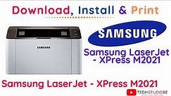 Samsung Xpress SL-M2021 Laser Printer Series Printer Driver Download | Install & Test Print