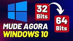 (MELHOR MÃ‰TODO) Como Mudar o Windows 10 32 Bits para 64 Bits Facilmente (Passo a Passo Completo)