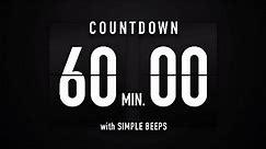 60 Minutes [ 1 Hour ] Countdown Timer Flip Clock ✔️
