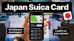 JAPAN SUICA TIPS - How To Get and Use JAPAN SUICA CARD on iPhone
