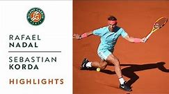 Rafael Nadal vs Sebastian Korda - Round 4 Highlights I Roland-Garros 2020