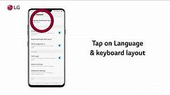[LG Mobile Phones] How To Change The Keyboard Language On Your LG Phone