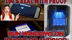 2022: How To Run Windows 10 On iPhone,iPad Or Android Phone/Tablet |100% Real Method|