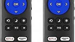 (Pack of 2) Replacement Remote for Roku TV Remote, Universal for Hisense/Onn/TCL/Element/Sharp/Hitachi/LG/Sanyo/JVC/Magnavox/RCA/Philips/Westinghouse Roku Built-in Smart TV, Not for Roku Stick