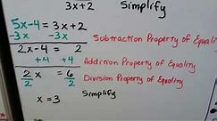 Geometry 2.5, Algebraic Proof and justifying each step