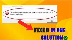 (ERROR Code 0xc000007b) -The Application Was Unable To Start Correctly | fixed | 2023