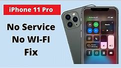 iPhone 11 Pro No service/No WI-FI/No Modem Firmware Fix.