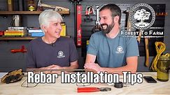 Rebar Installation Tips