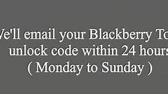 Unlock Blackberry Torch