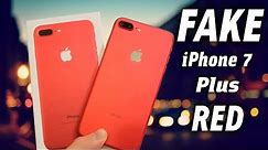 FAKE Red iPhone 7 Plus - Buyers Beware 1:1 Clone!