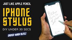 How to Make A Stylus For iPhone, iPhone Hacks Under 30 Secs