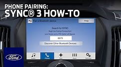 SYNC 3 Phone Pairing | SYNC 3 How-To | Ford