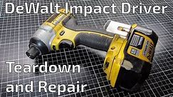 DeWalt DCF826 Impact Driver Repair