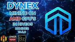 Dynex (DNX) GPU Mining Guide - DynexSolve - AMD - HiveOS - BzMiner