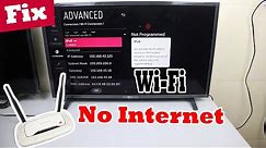 How to Fix LG TV Wi-Fi Connected But No Internet