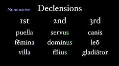 Basics of Declension