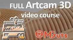 Full Artcam 3d modeling video course. How to create Amazing 3D arts in Artcam