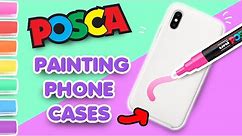 I PAINTED PHONE CASES with POSCA PENS! + GIVEAWAY