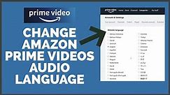 How To Change Amazon Prime Videos Audio Language | Change Language On Amazon Prime Video (2022)