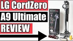 LG Cordzero A9 Ultimate REVIEW Cordless Stick Vacuum