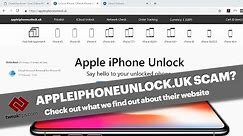 appleiphoneunlock.uk SCAM? Do Apple iCloud Unlocking Services work? See our proof and findings