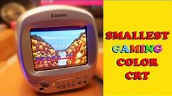 Vintage 5-inch Mini Color CRT TV Gaming From 1990
