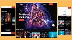How to create Movie website using html css | Project for beginners