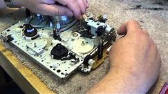 JVC VHS VCR full mechanism tear down and reassemble