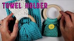 Kitchen Tea Towel Holder | Free Pattern | Sell Crochet Items | Beginner Friendly Crochet Project